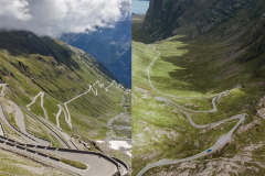 Applecross, Pass, Scotland and Stelvio Pass, Italy