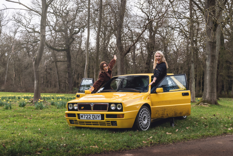 Jodie Kidd and Natalie Pinkham with the Kidd Collection Delta Integrale